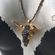 Load image into Gallery viewer, Bull Skull Necklace