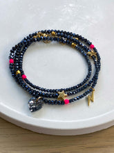 Load image into Gallery viewer, Navy & Neon Pink Wrist Wrap